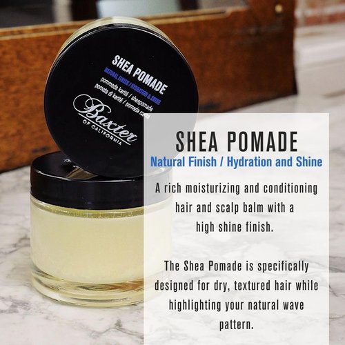 Baxter of California Shea Pomade - Nourishing Hair Styling Cream for All Hair Types
