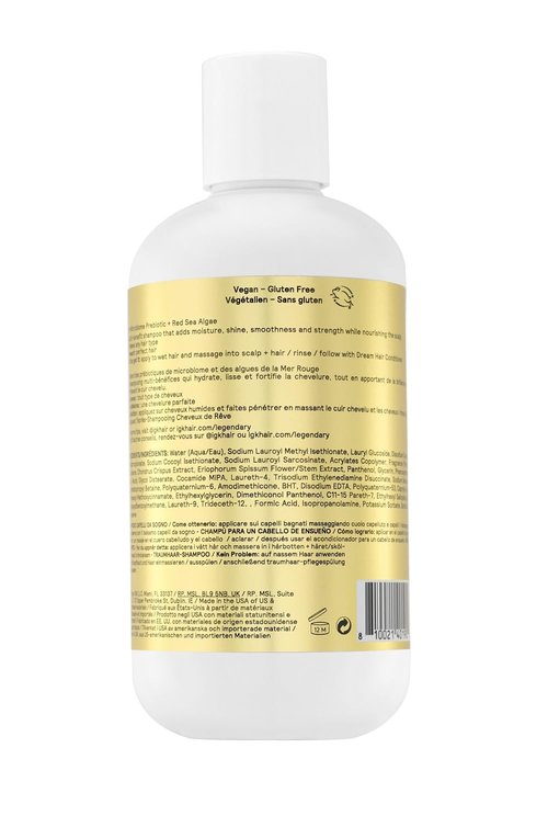 IGK Legendary Dream Hair Shampoo - Hydrating Formula for Soft, Shiny Hair | Lightweight with Bounce & Body