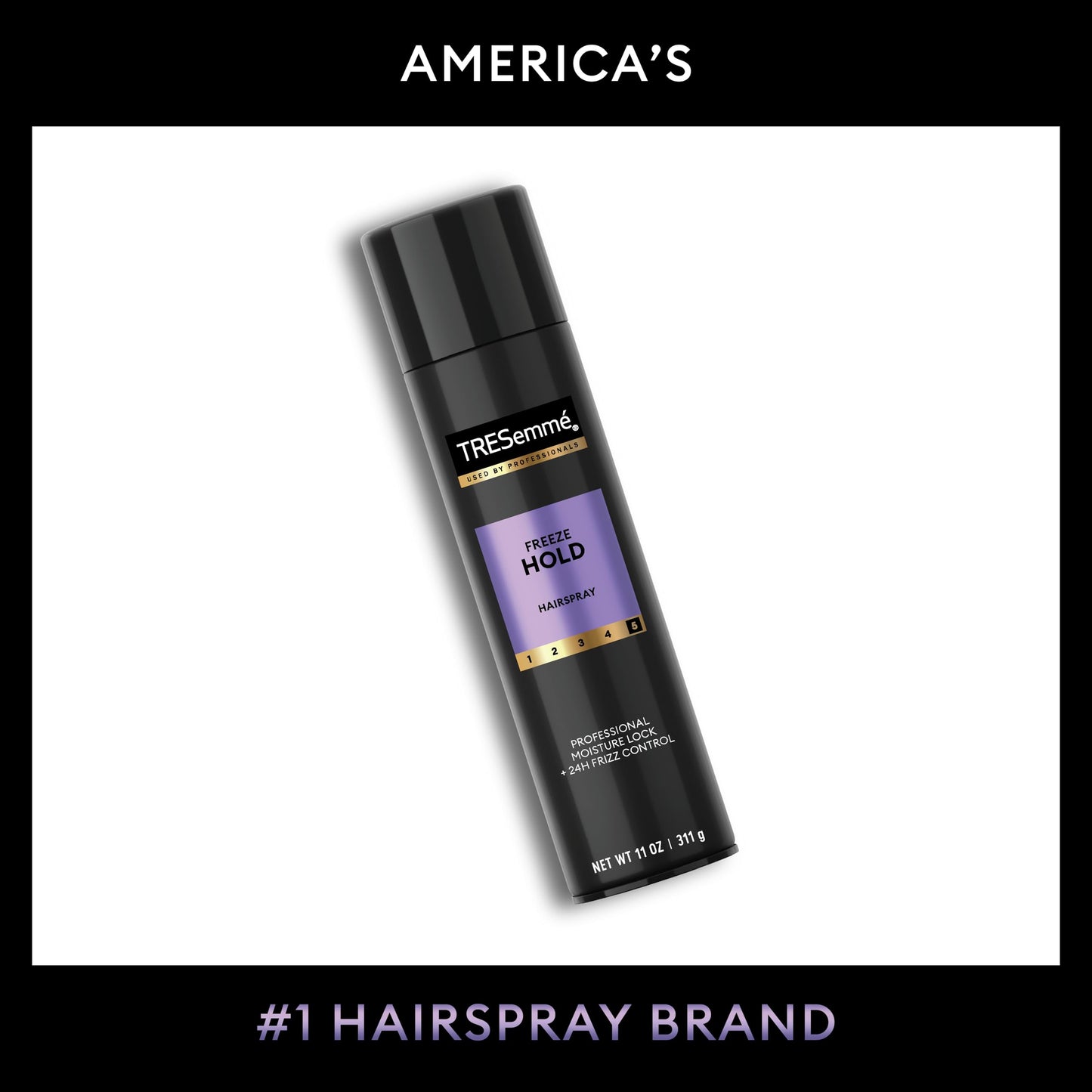 TRESemmé Hairspray Pack of 6 Freeze Hold for 24-Hour Frizz Control and All-Day Humidity Resistance 11 Fl Oz
