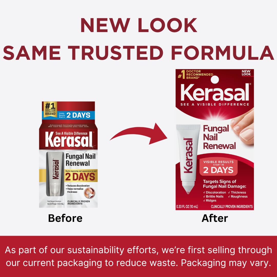 Kerasal Nail Fungus Extra Strength, 0.33 fl oz Twin Pack of 2