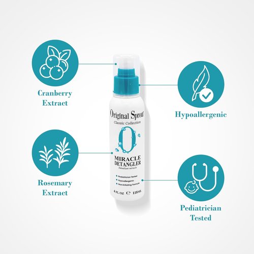 Original Sprout Miracle Detangler - Leave-In Conditioner for All Hair Types | 4 oz Bottle