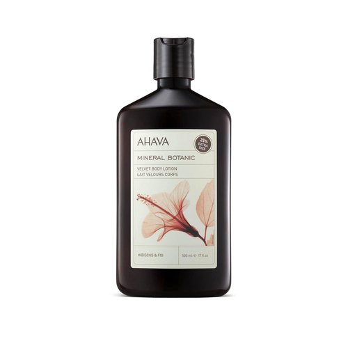 AHAVA Velvet Body Lotion - Hydrating Dead Sea Minerals with Hibiscus & Fig Extracts | 8.5 oz