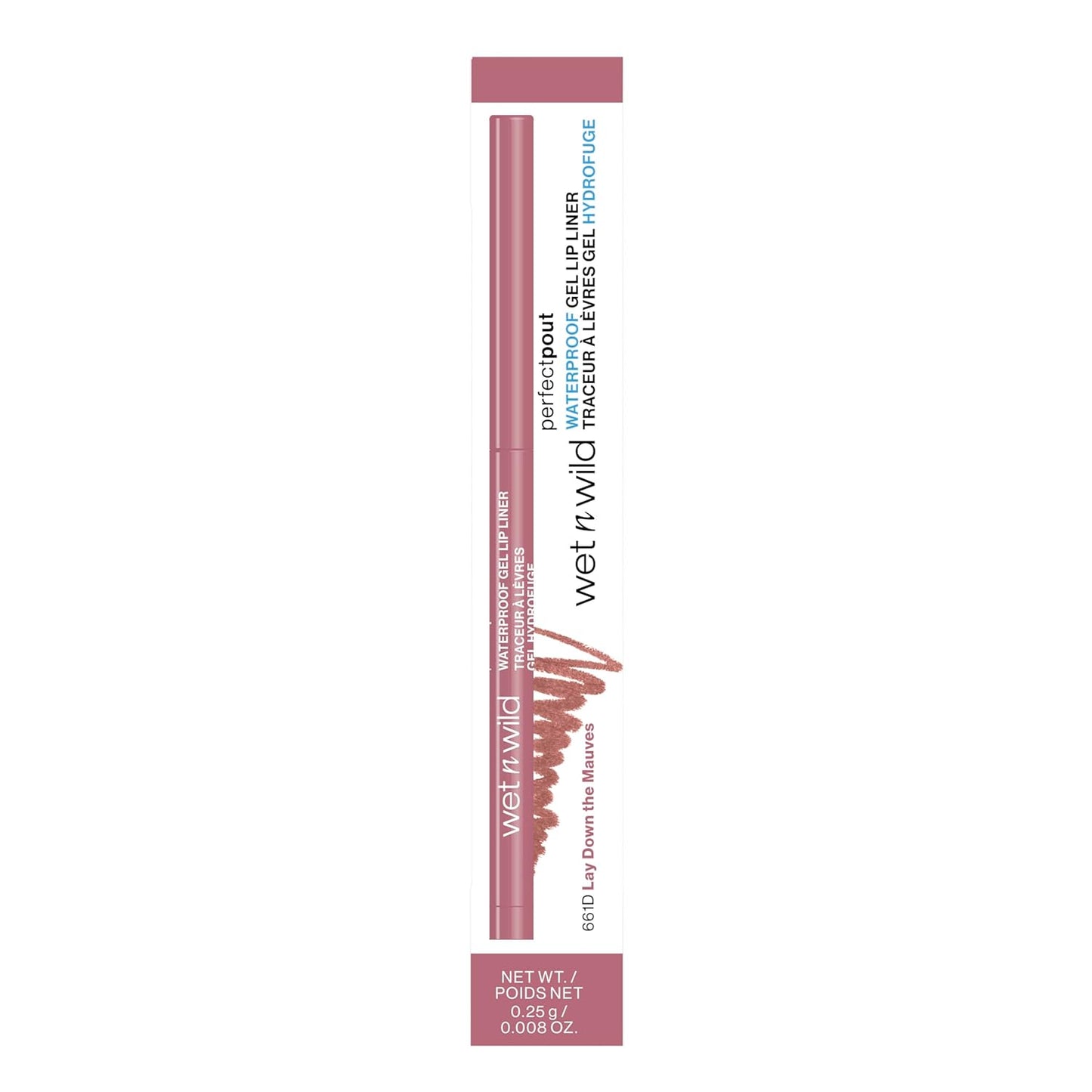 Wet n Wild Perfect Pout Matte Lip Liner - Rich, Long-Lasting Color for Flawless Definition | Vegan, Purple Lay Down the Mauves
