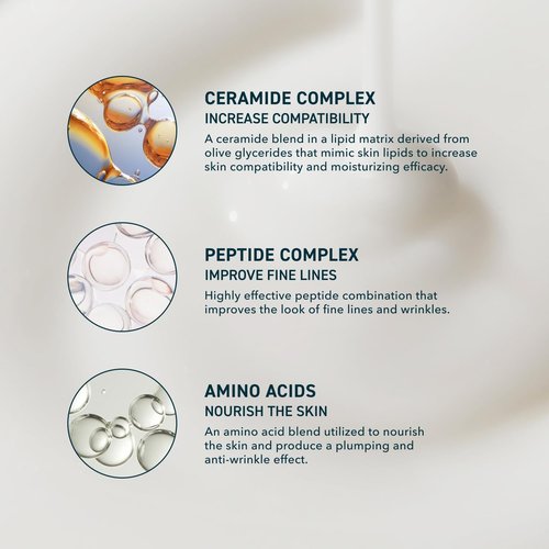 Prequel Skin Half and Half Moisturizer - Lightweight Ceramide Peptide Lotion for All Skin Types