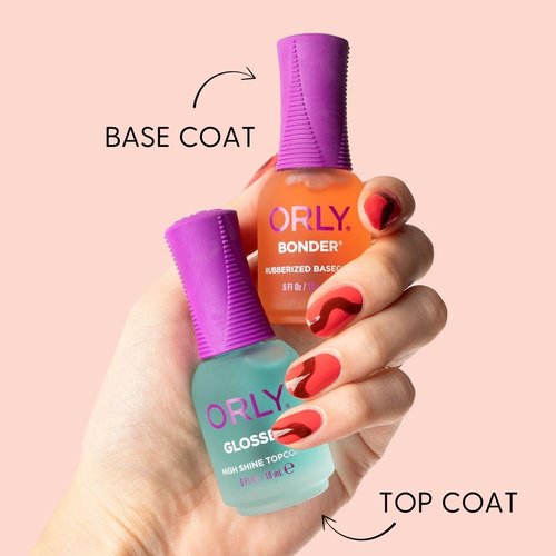 Orly Bonder - Rubberized Nail Polish Base Coat for Long-Lasting Manicures & Pedicures | Non-Toxic | 0.6 fl oz
