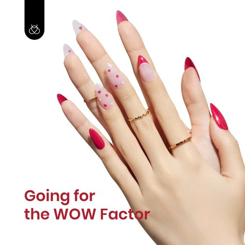 Beetles Red Gel Nail Polish - Cherry Mocha, 15ML Burgundy Red Gel Nail Polish, Soak Off Spring Nails Art Manicure Salon DIY Design UV Nails Lamp Needed Gift for Women