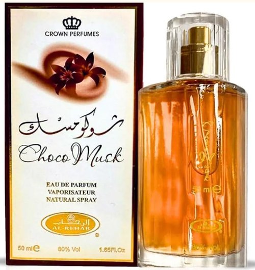 Choco Musk Eau De Parfum, Natural Spray Unisex Fragrance, Arabian Chocolate and Musk Scent, 1.65 Fl Oz, Luxury Perfume from UAE