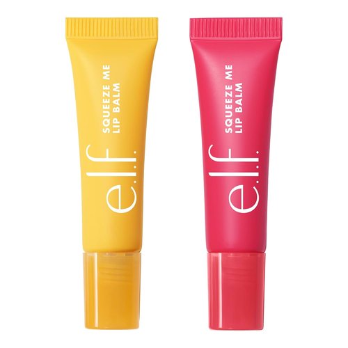 e.l.f. Squeeze Me More Lip Balm Duo - Moisturizing Tinted Balm with Hyaluronic Acid | Vegan, Mango & Watermelon