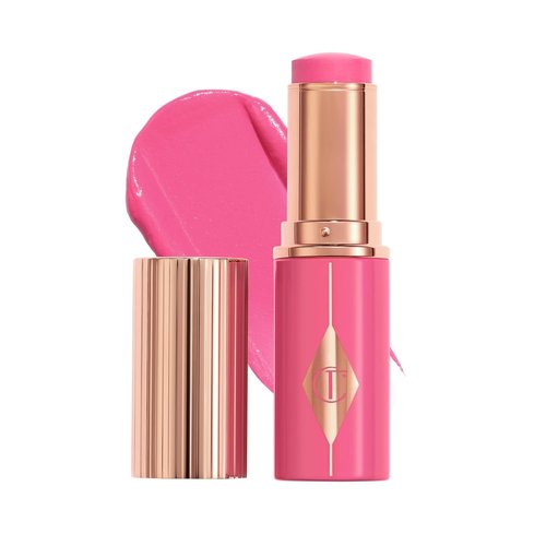 Charlotte Tilbury Blush Stick - Buildable Cream Makeup with Skincare Benefits | Luminous Glow Finish