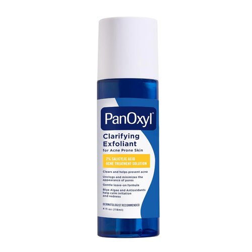 PanOxyl Clarifying Exfoliant - 2% Salicylic Acid BHA Liquid for Acne-Prone Skin | 4 fl oz