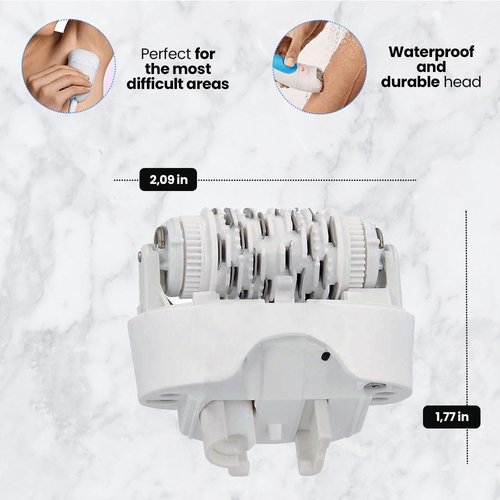 Braun Replacement Hair Removal Head - Compatible with Silkepil 7 & 5 | White, Model 67030946