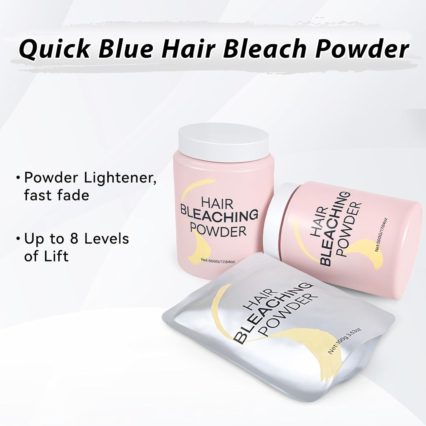 Skiennix Hair Bleach Powder - Professional Lightening Formula | Gentle & Strong, 100g for DIY Blonde Highlights