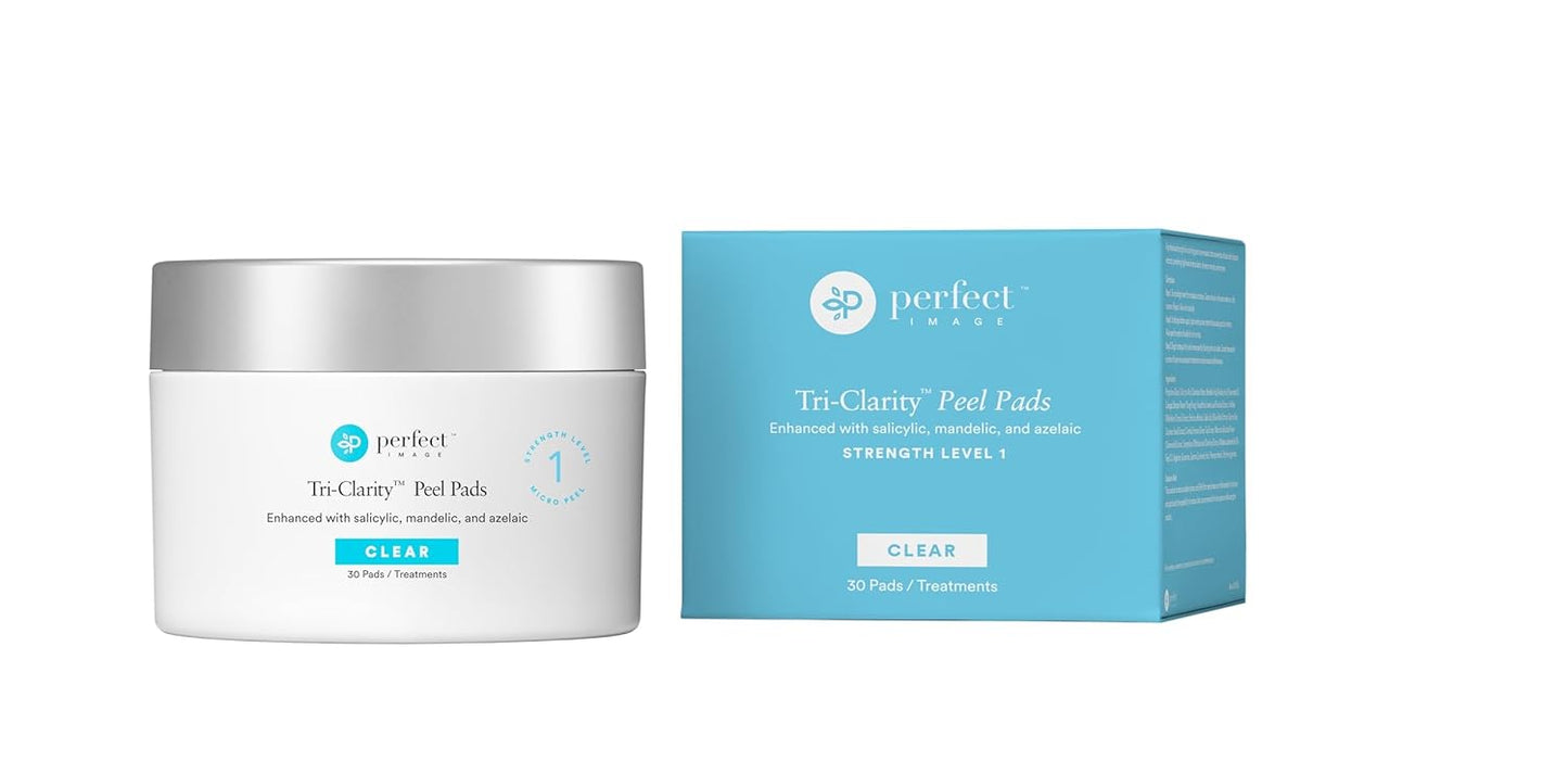 Tri-Clarity | Peel Pads with Salicylic Acid & Tea Tree Oil - 25% Strength for Clear Skin