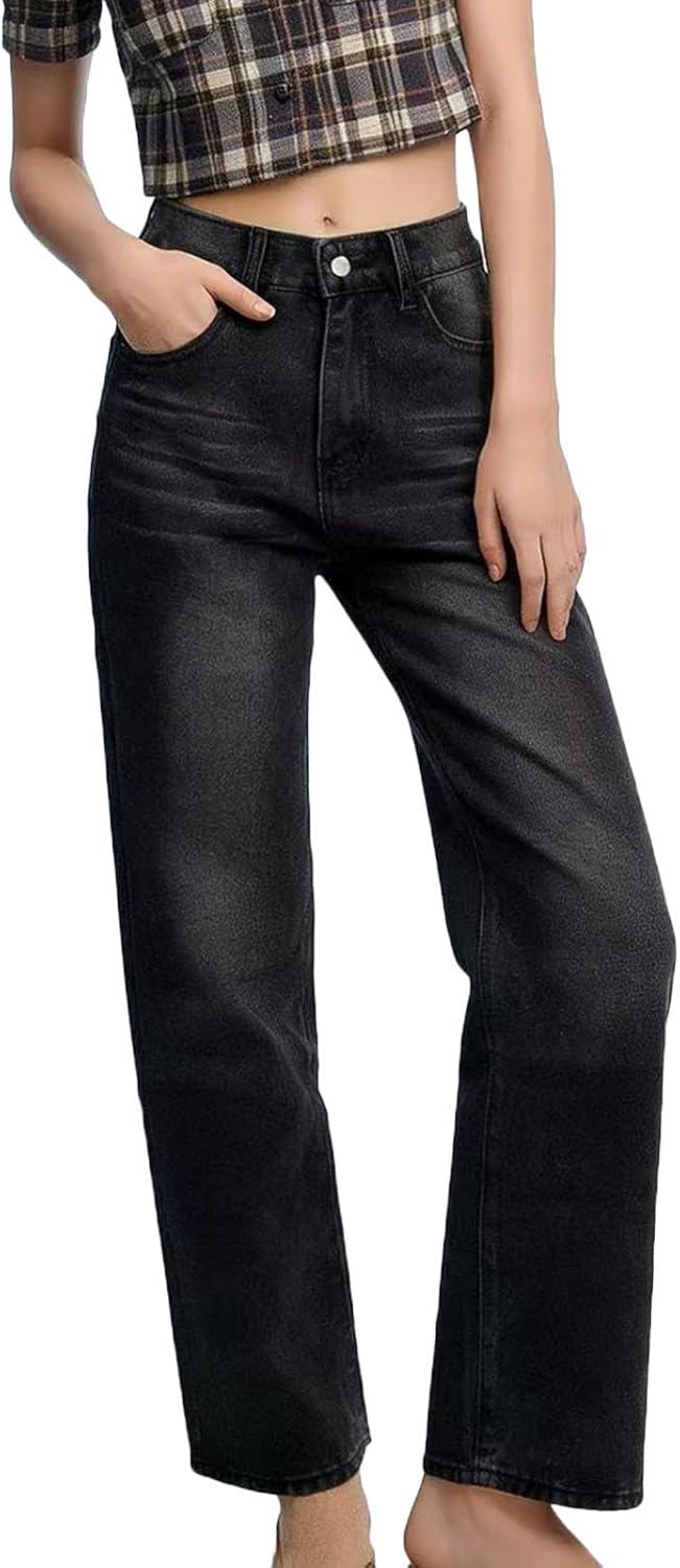 Skiennix Wide Leg Jeans - High Waisted Vintage Denim Pants for Women | Casual & Trendy Summer Fit