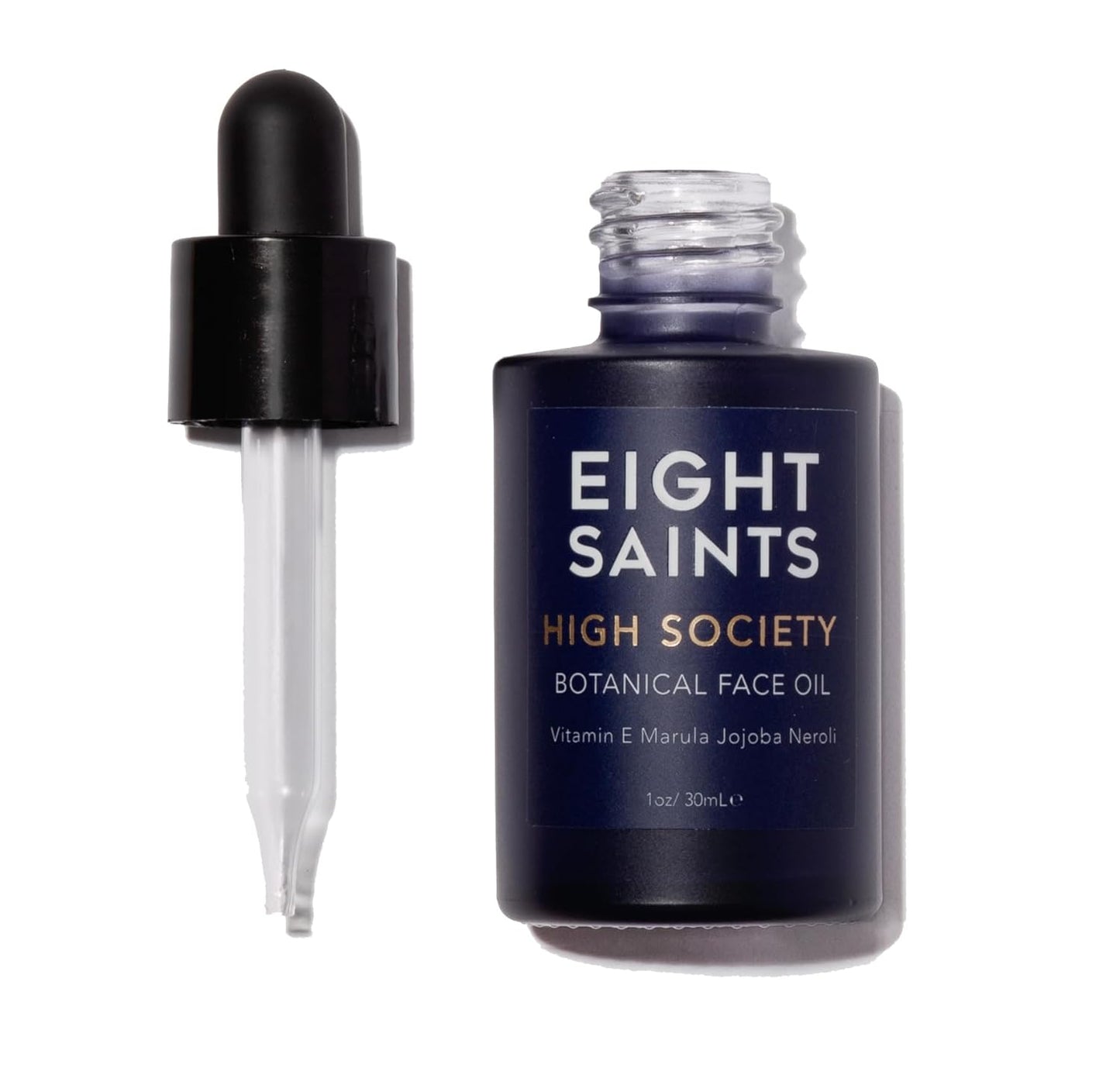 Eight Saints High Society Botanical Face Oil - Natural Anti-Aging Formula with Jojoba & Vitamin E | 1 oz