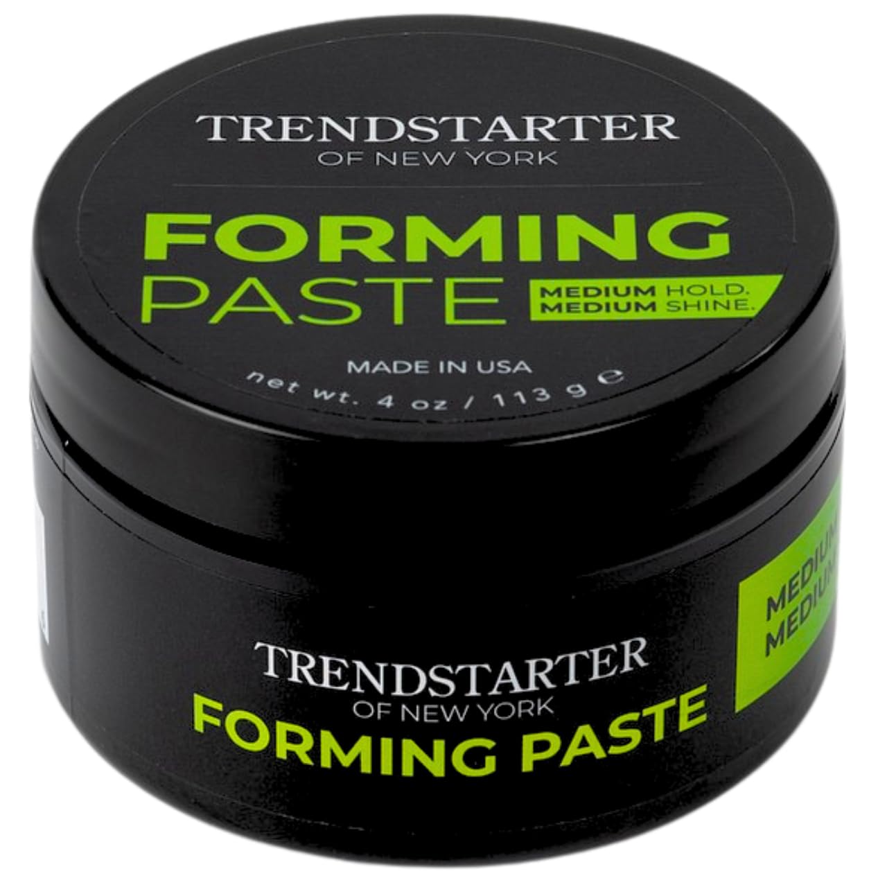 TRENDSTARTER Forming Paste - Lightweight Water-Based Hair Cream for All Hair Types - 4oz Medium Hold & Shine