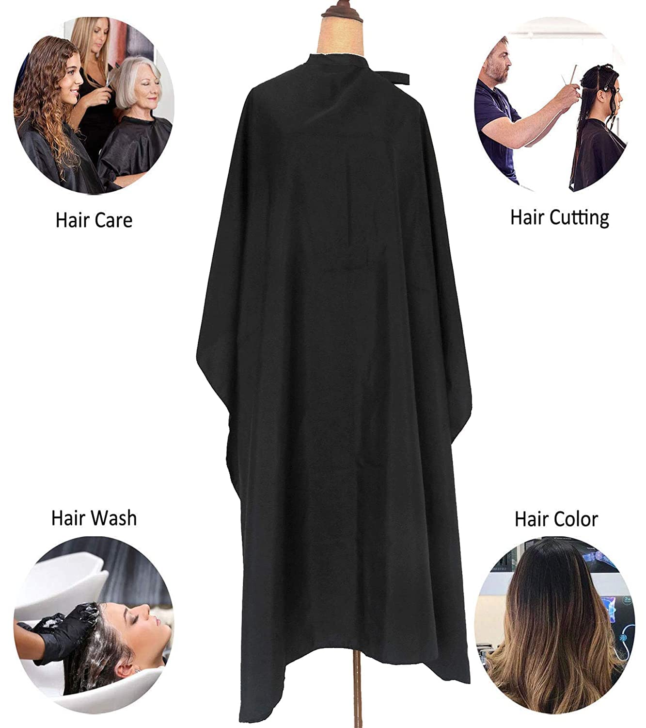 ST-BEST-P Hair Color Caps, Foils Wraps Haircut Cape Professional Hair Cutting Barber Salon Capes Hair Stylist for Men,Kid (10 Pcs)