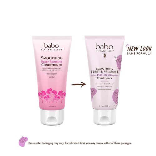 Babo Botanicals Smoothing Conditioner - Evening Primrose & Coconut Oil for Tangly Hair | Vegan Formula