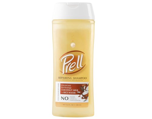 Prell Coconut Milk + Rice Water Shampoo - Color Safe Anti-Breakage Repair for Damaged Hair | 13.5 fl. oz (Pack of 2)