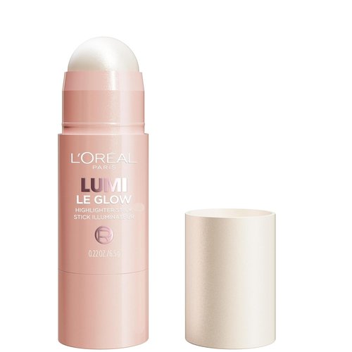 L'Oreal Paris True Match Lumi Highlighter Stick - Luminous Satin Glow for Face & Body, 630 Crème Chic, 0.17 Oz