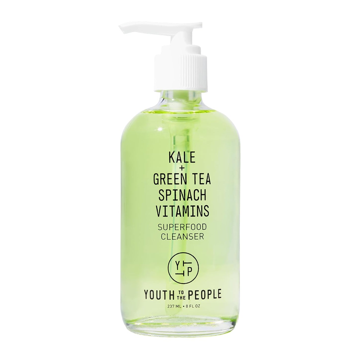 Youth To The People Superfood Facial Cleanser - Kale & Green Tea Daily Face Wash for Glowing Skin, pH Balanced, Refillable