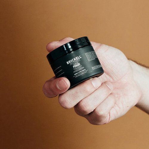 Brickell Men's Products Hair Styling Clay Pomade - Natural & Organic, Strong Hold, Matte Finish | 2 Ounces