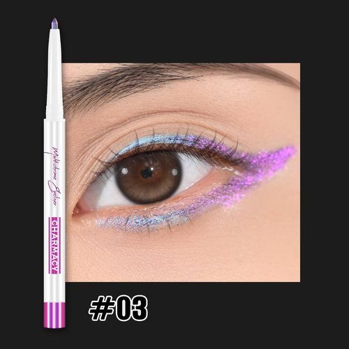 CHARMACY Chameleon Multichrome Eyeshadow Pencil - Waterproof, Long-Lasting Color Shifting Eyeliner & Shadow Stick (B03)