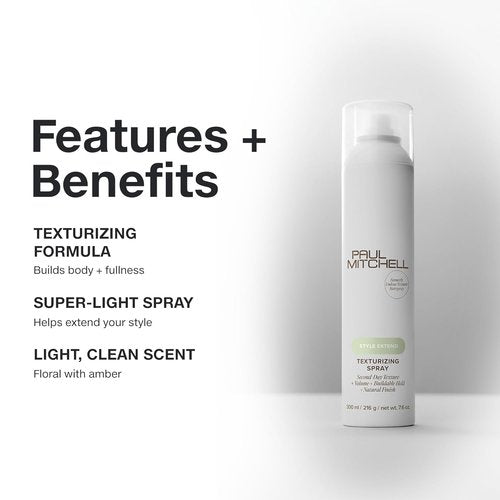 Paul Mitchell Texturizing Spray - Defines Texture & Builds Volume for All Hair Types
