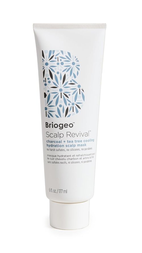 Briogeo Scalp Revival Charcoal & Tea Tree Scalp Mask - Cooling Hydration Treatment for Healthy Hair
