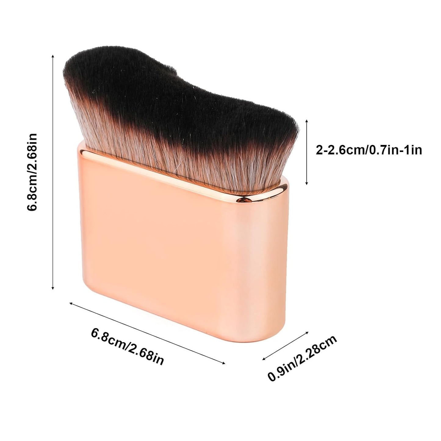 Skiennix Self Tanning Brush - Premium Foundation Tan Applicator for Face & Body (Rose Gold)
