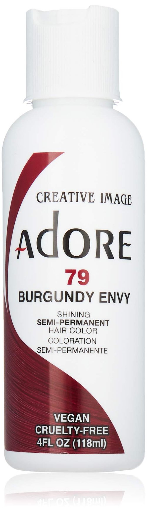 Adore Semi Permanent Hair Color (010 Crystal Clear) | Vegan & Cruelty-Free Hair Dye | No Ammonia, No Peroxide, No Alcohol | 4 Fl Oz