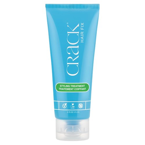 Crack HAIR FIX Styling Treatment - Anti-Frizz Leave-In Cream for Humidity & Heat Protection | 0.75 oz