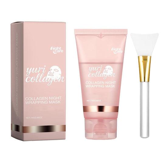 Skiennix Night Wrapping Mask - Collagen-Infused Overnight Peel-Off Facial Mask for All Skin Types