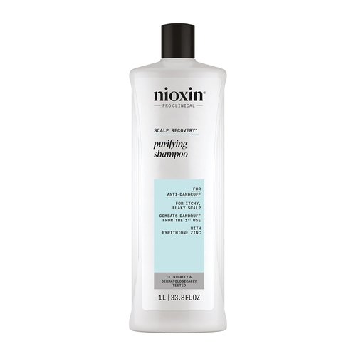 Nioxin Scalp Recovery Purifying Shampoo - Anti-Dandruff Solution for Itchy, Flaky Scalp | Pyrithione Zinc Formula