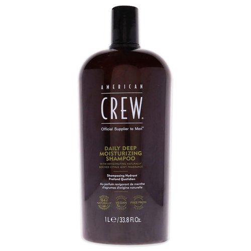 American Crew Daily Moisturizing Shampoo - Hydrating Formula for All Hair Types | 33.8 Ounce