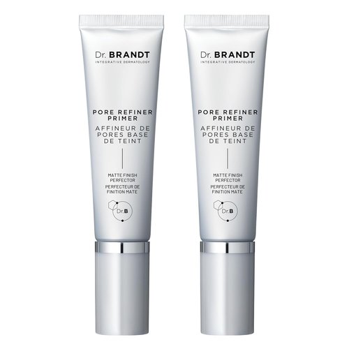 Dr. Brandt Pores No More Primer - Instantly Minimizes Pores, Absorbs Oil & Mattifies Shine - 1.0 fl oz, Set of 2