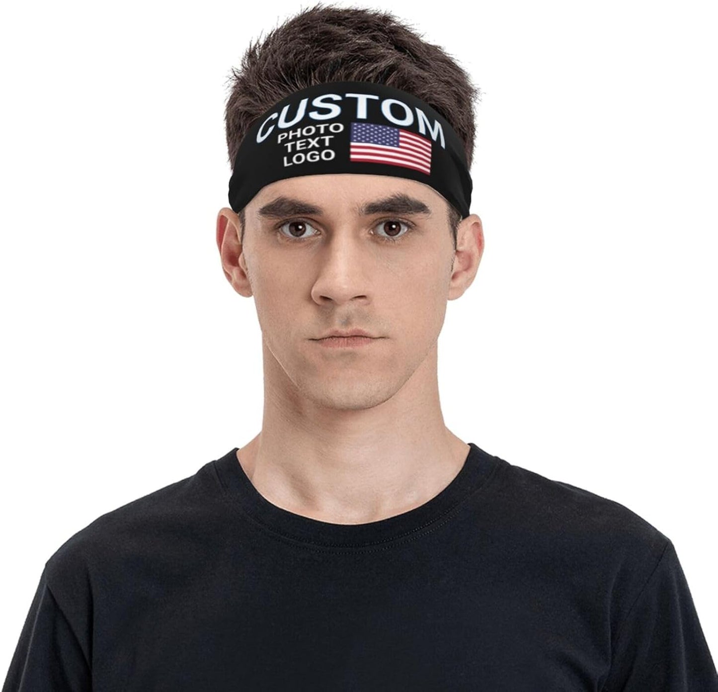 Skiennix Custom Sports Headband - Personalized Moisture-Wicking Sweatband | Unisex, Breathable Design