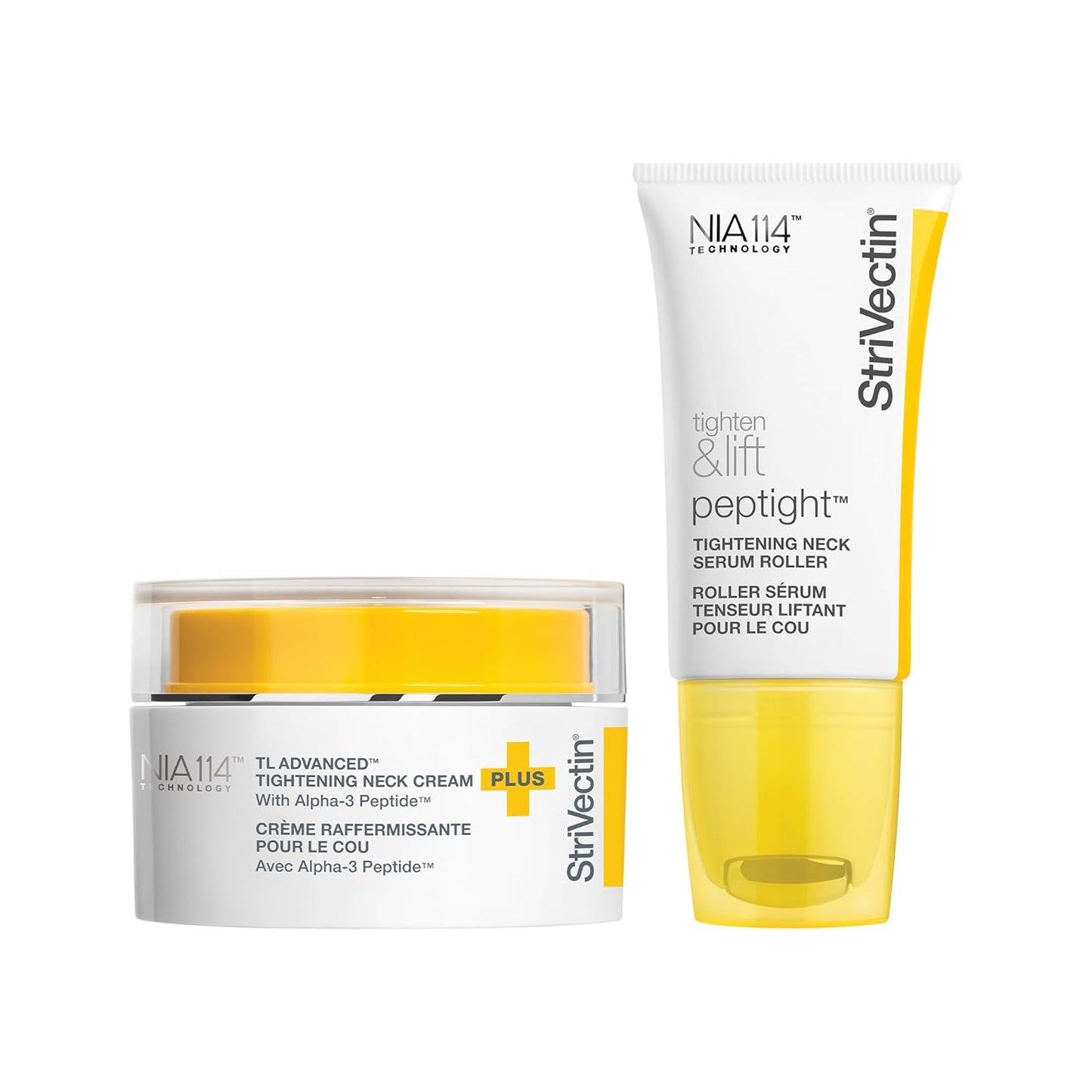 StriVectin Neck Cream & Serum Roller Set - Anti-Aging Formula for Smoother Skin & Reduced Wrinkles