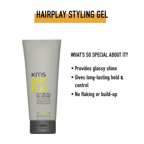 KMS HairPlay Styling Gel - Flexible Hold & Shine | Perfect for All Hair Types