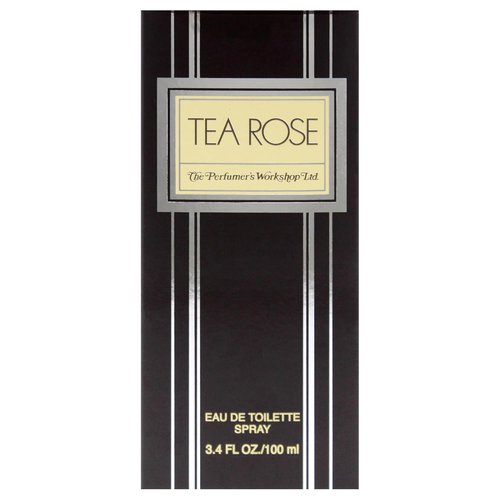 Perfumers Workshop Tea Rose Eau de Toilette Spray - 3.4 oz | Elegant Floral Fragrance for Women