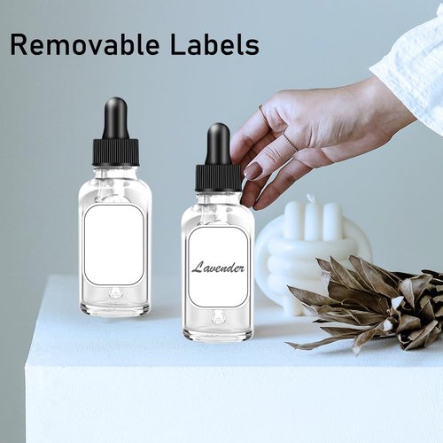 100 Pack, 1 oz Glass Dropper Bottle for Essential OIls, 30 ML Clear Empty Tincture Bottles with Dropper for Serum Hair Cuctile Body Oils Bulk for Storage