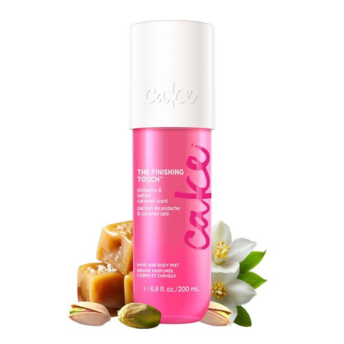Cake Beauty Hair & Body Mist - Pistachio & Salted Caramel Scent - Vitamin E & Argan Oil Infused - 6.8 Fl Oz / 200 mL