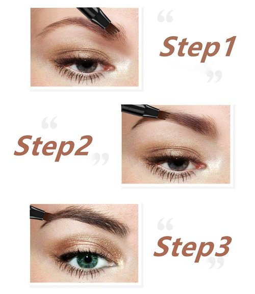 iMethod Eyebrow Pen - Natural-Looking Eyebrows with Micro-Fork Tip Applicator | Light Brown, All-Day Wear
