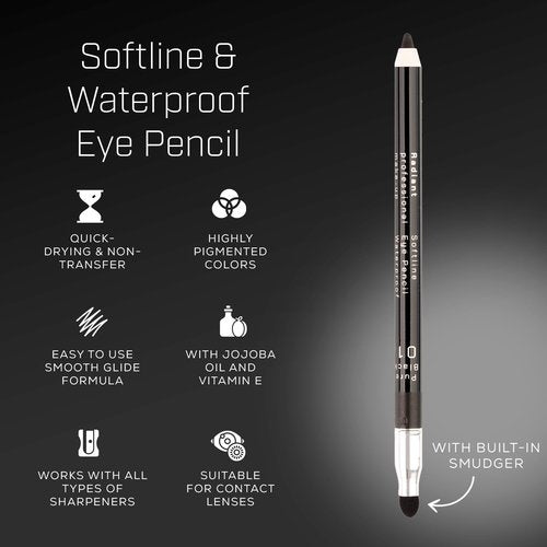 Radiant Waterproof Eyeliner Pencil - Long Lasting Smudge Proof Formula for Smoky Eyes - Dark Brown (31)