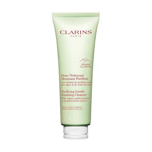 Clarins Purifying Gentle Foaming Face Cleanser - Cleanses & Mattifies for Combination to Oily Skin
