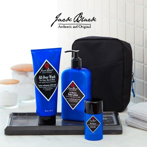 Jack Black Body Collection Set for Men - Body Wash, Pit Boss Deodorant & Moisturizing Lotion
