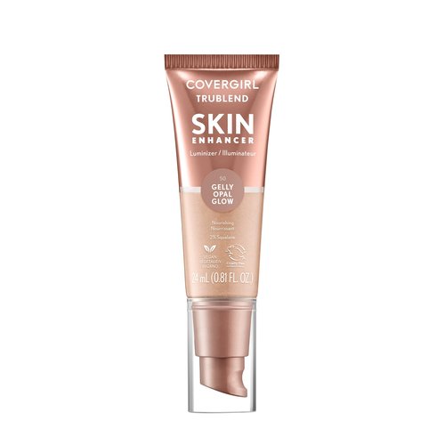 CoverGirl TruBlend Skin Enhancer, Opal Glow, Luminizer, Glowy Finish, Flexible Coverage, Clean & Vegan, Water-Based Formula, For All Skin Tones, 0.81oz