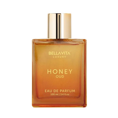 Bellavita Luxury Honey Oud Eau de Parfum - 100 ml | Unisex Fragrance with Sweet Honey, Bergamot & Amber Notes