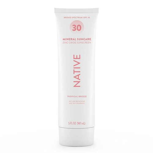 Native Tropical Breeze Body Sunscreen - SPF 30 Protection | 5 oz for All-Day Sun Defense