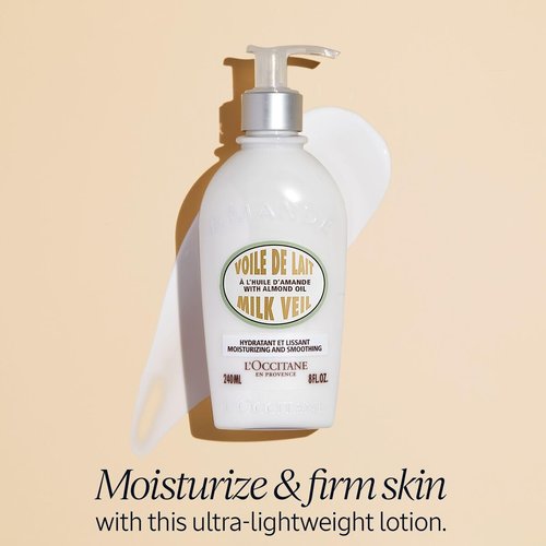 L'OCCITANE Almond Milk Veil - Nourishing Body Lotion | 8.10 Fl Oz for Silky Smooth Skin